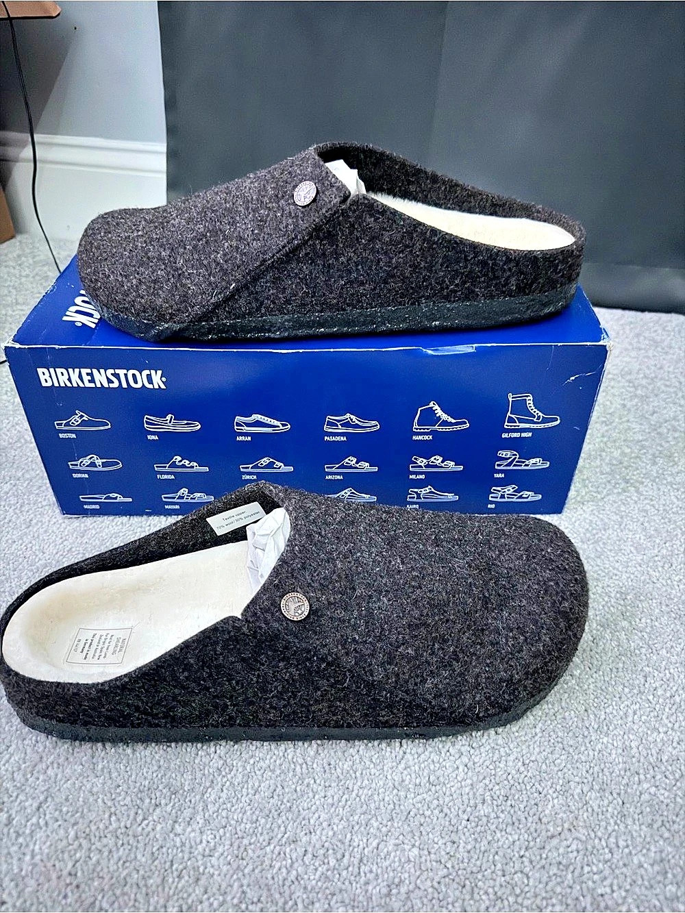 Birkenstock Boston Clog Sandals Black-TW